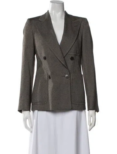 Pre-owned Dries Van Noten Patterned Blazer In Grey