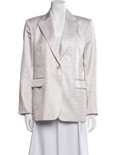 Pre-owned Dries Van Noten Patterned Blazer In Pink