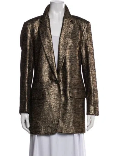 Pre-owned Dries Van Noten Patterned Blazer W/ Tags In Brown