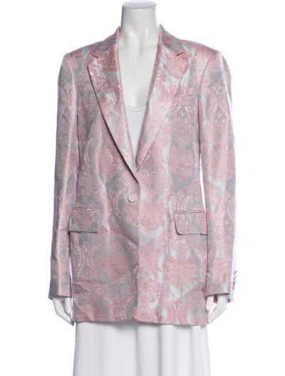 Pre-owned Dries Van Noten Patterned Blazer W/ Tags In Pink