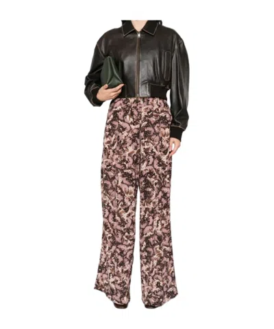 Dries Van Noten Patterned Casual Pants In Brown