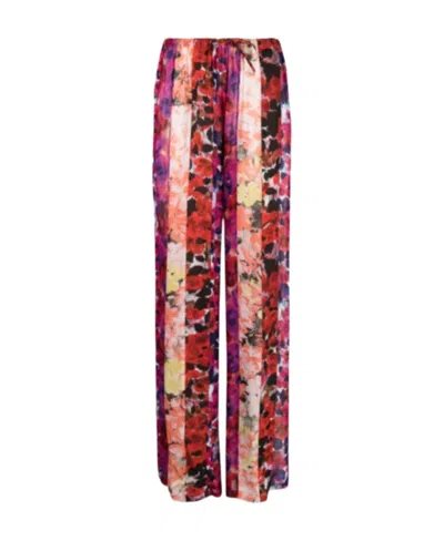 Dries Van Noten Patterned Casual Pants In Pink