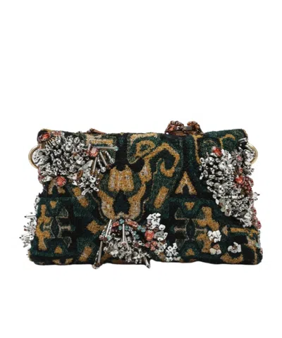 DRIES VAN NOTEN PATTERNED CLUTCH BAG