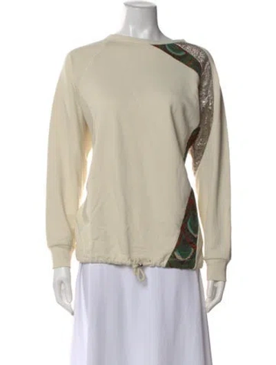 Pre-owned Dries Van Noten Patterned Crew Neck Sweatshirt