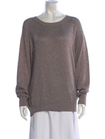 Pre-owned Dries Van Noten Patterned Crew Neck Top In Multi