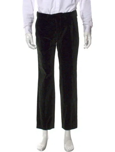 Pre-owned Dries Van Noten Patterned Dress Pants In Black