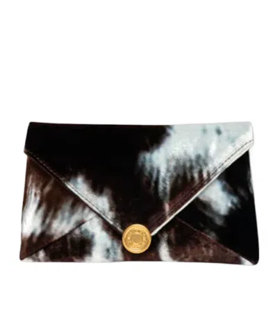 DRIES VAN NOTEN PATTERNED ENVELOPE BAG
