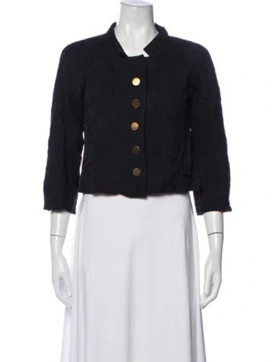 Pre-owned Dries Van Noten Patterned Jacket In Blue
