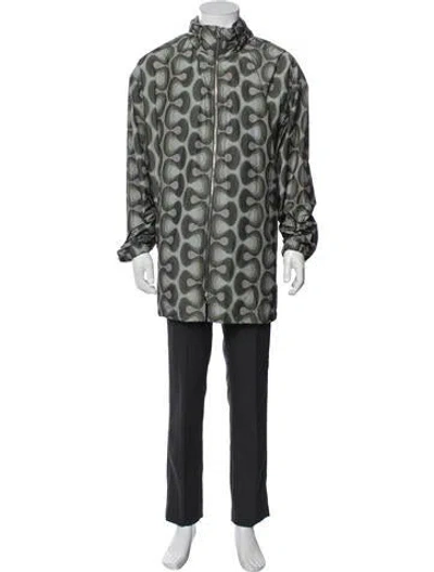 Pre-owned Dries Van Noten Patterned Jacket In Green