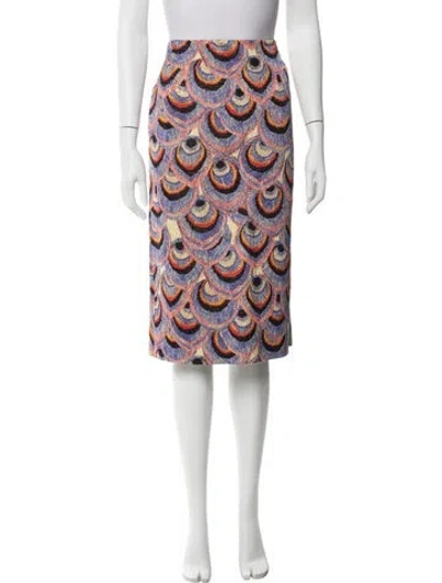 Pre-owned Dries Van Noten Patterned Knee-length Skirt In Multi