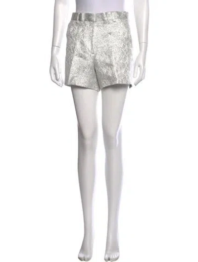 Pre-owned Dries Van Noten Patterned Mini Shorts In Black