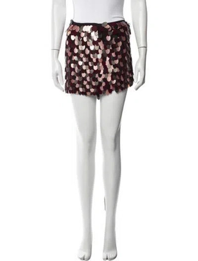 Pre-owned Dries Van Noten Patterned Mini Skirt In White