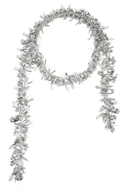 Dries Van Noten Patterned Necklace In Metallic