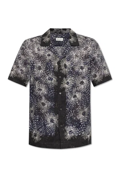 Dries Van Noten Patterned Shirt In Black
