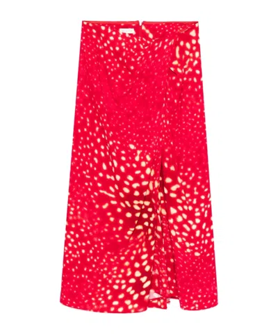 Dries Van Noten Patterned Skirt In Red