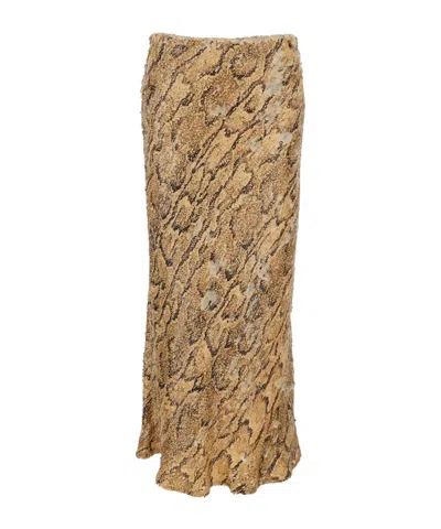 DRIES VAN NOTEN DRIES VAN NOTEN SEQUIN EMBELLISHED MIDI SKIRT