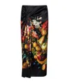 Dries Van Noten Patterned Skirt In Black