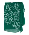 Dries Van Noten Sequin-detail Midi Skirt In Emerald Green