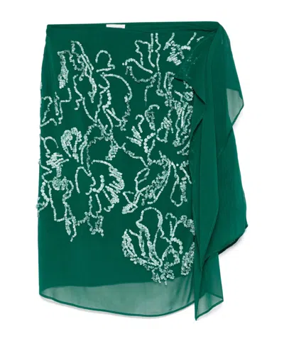 DRIES VAN NOTEN PATTERNED SKIRT