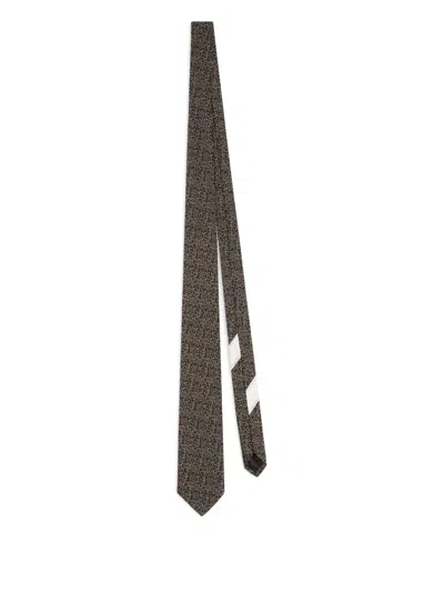 Dries Van Noten Patterned Tie In Neutral