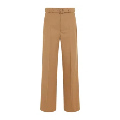 Dries Van Noten Paulson Camel Polyester Pants