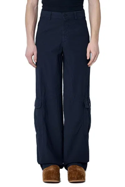Dries Van Noten Paxford Mid Rise Pants In Grey