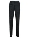 Dries Van Noten Trousers With Subtle Floral Pattern In Dark Green