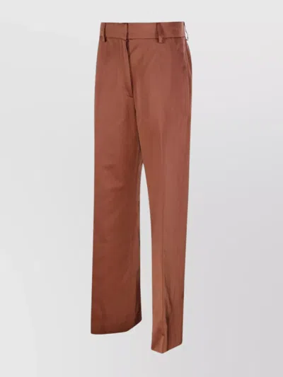Dries Van Noten Paxy Pant With Back Pockets And Belt Loops In Brown