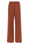 Dries Van Noten High Waist Wide Leg Trousers With Back Pockets