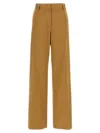 Dries Van Noten 'paxy' Wide Leg Trousers With Front Crease In Beige