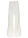 Dries Van Noten White Wide Leg Pant In White