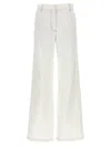 Dries Van Noten White Wide Leg Pant In White