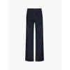 Dries Van Noten Womens Indigo Paxy Straight-leg High-rise Denim Jeans In Indigo