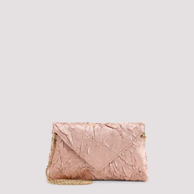 DRIES VAN NOTEN PEACH ENVELOPE CLUTCH