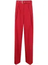 Dries Van Noten Peaches Wide-leg Wool Trousers