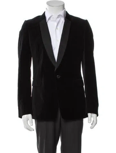 Pre-owned Dries Van Noten Peacoat In Black