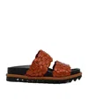 Dries Van Noten Peep-toe, Patent-leather Booties In Brown