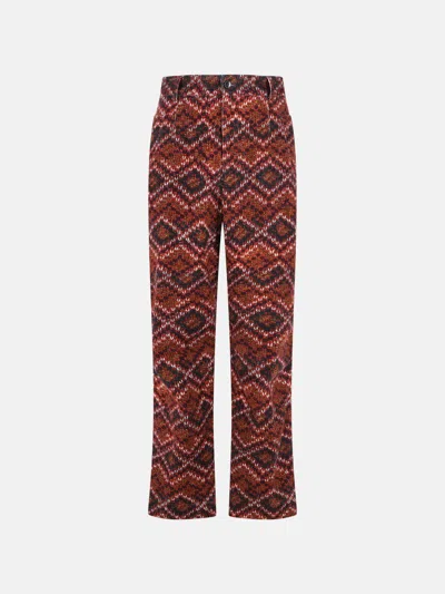 Dries Van Noten Casual Pants With Belt Loops In Red