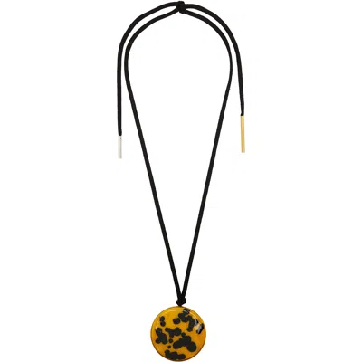 Dries Van Noten Pendant Necklace In 209 Amber