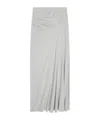 Dries Van Noten Draped Cotton Skirt In White