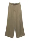 Dries Van Noten Penn Wide Leg Trousers In Green
