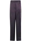 Dries Van Noten High-waisted Wide Leg Trousers With Vertical Stripes In Black