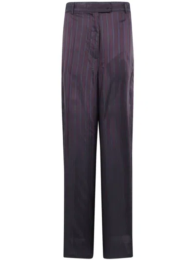 Dries Van Noten Pinstripe Pants In Black