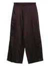 Dries Van Noten Penn Wide Leg Trousers In Brown
