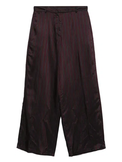 Dries Van Noten Penn Wide Leg Trousers In Brown