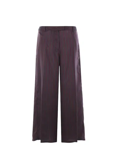 DRIES VAN NOTEN DRIES VAN NOTEN PENN WIDE-LEG TROUSERS IN STRIPED TWILL