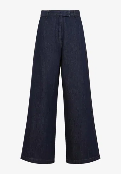 Dries Van Noten Penn Wide-leg Jeans In Indigo