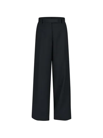 Dries Van Noten Penn Wool Trousers In Black