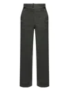 Dries Van Noten Mens Dark Grey Pennine Wide-leg Cotton Trousers In Black