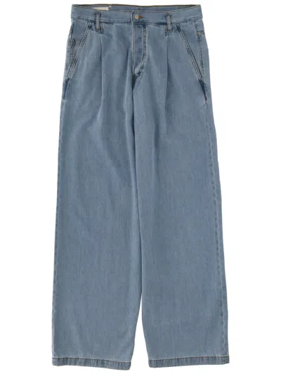 Dries Van Noten Penning Jeans In Blue